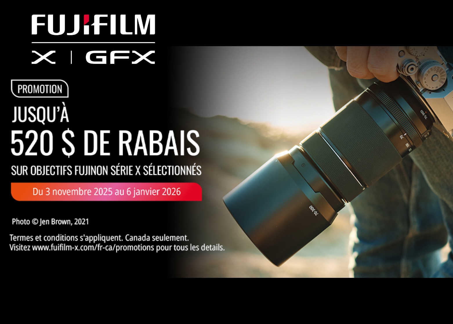 Profitez des rabais de fin d'année de Fujifilm !