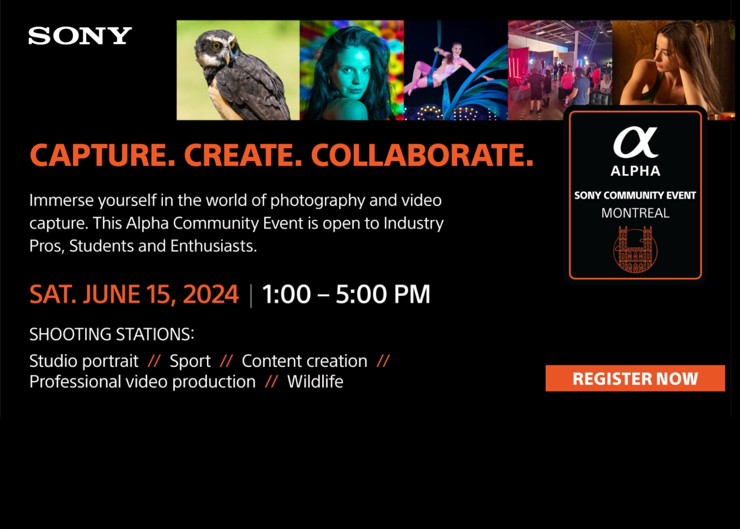 Big Sony event on June 15, 2024. The Camtec Team will attend :)