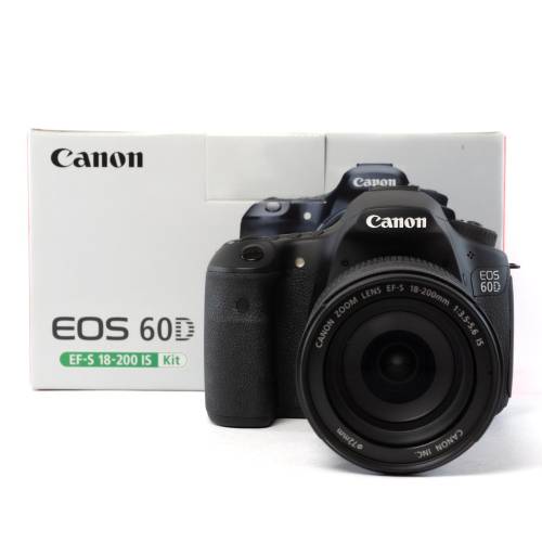 TThumbnail image for Canon EOS 60D + EF-S 18-200mm F3.5-5.6 IS - Like New
