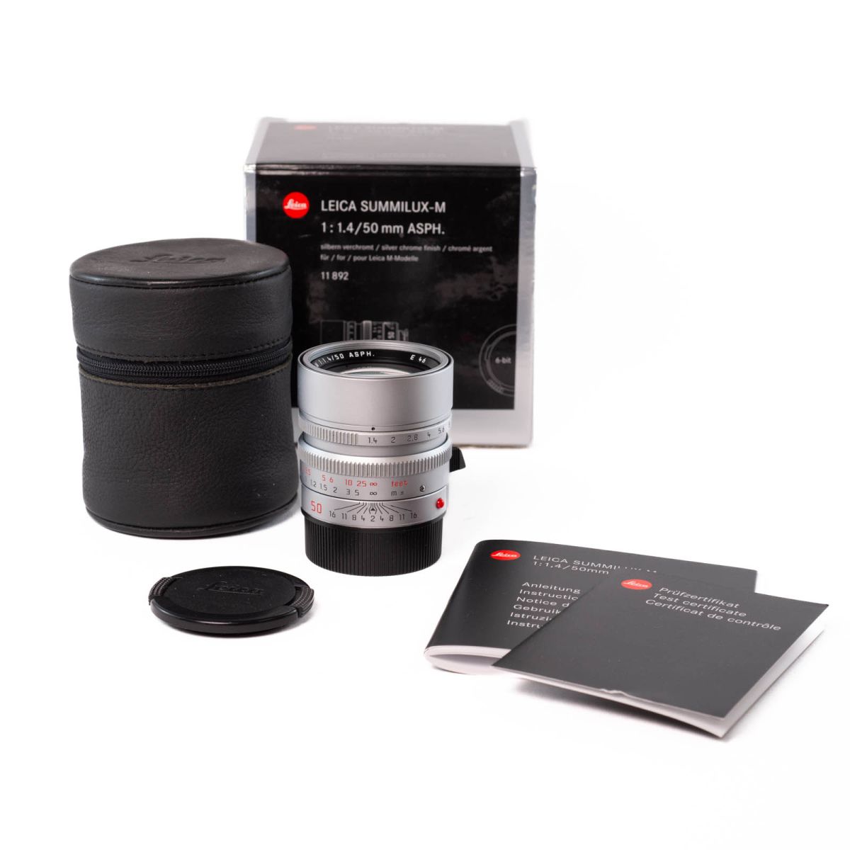 Leica Summilux-M 50 ASPH Chromé Argent * A+ *