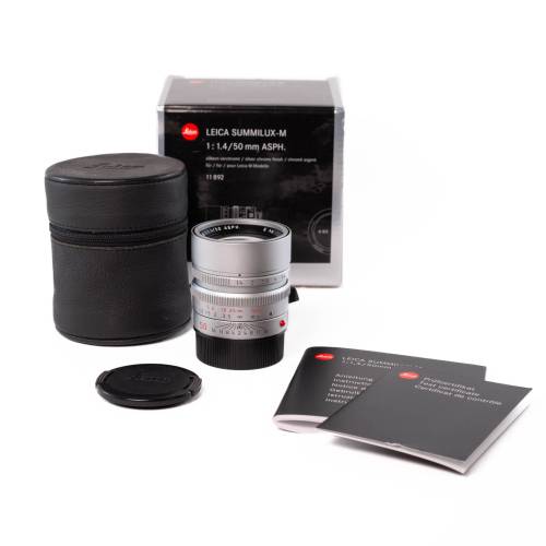 TThumbnail image for Leica Summilux-M 50 ASPH Silver Chrome * A+*