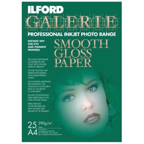 Ilford Galerie Smooth Gloss Papier Jet d'encre. 8.5x11