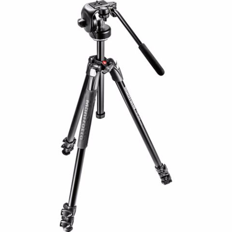 Manfrotto 290 XTRA aluminium tripod with fluid head 128 RC