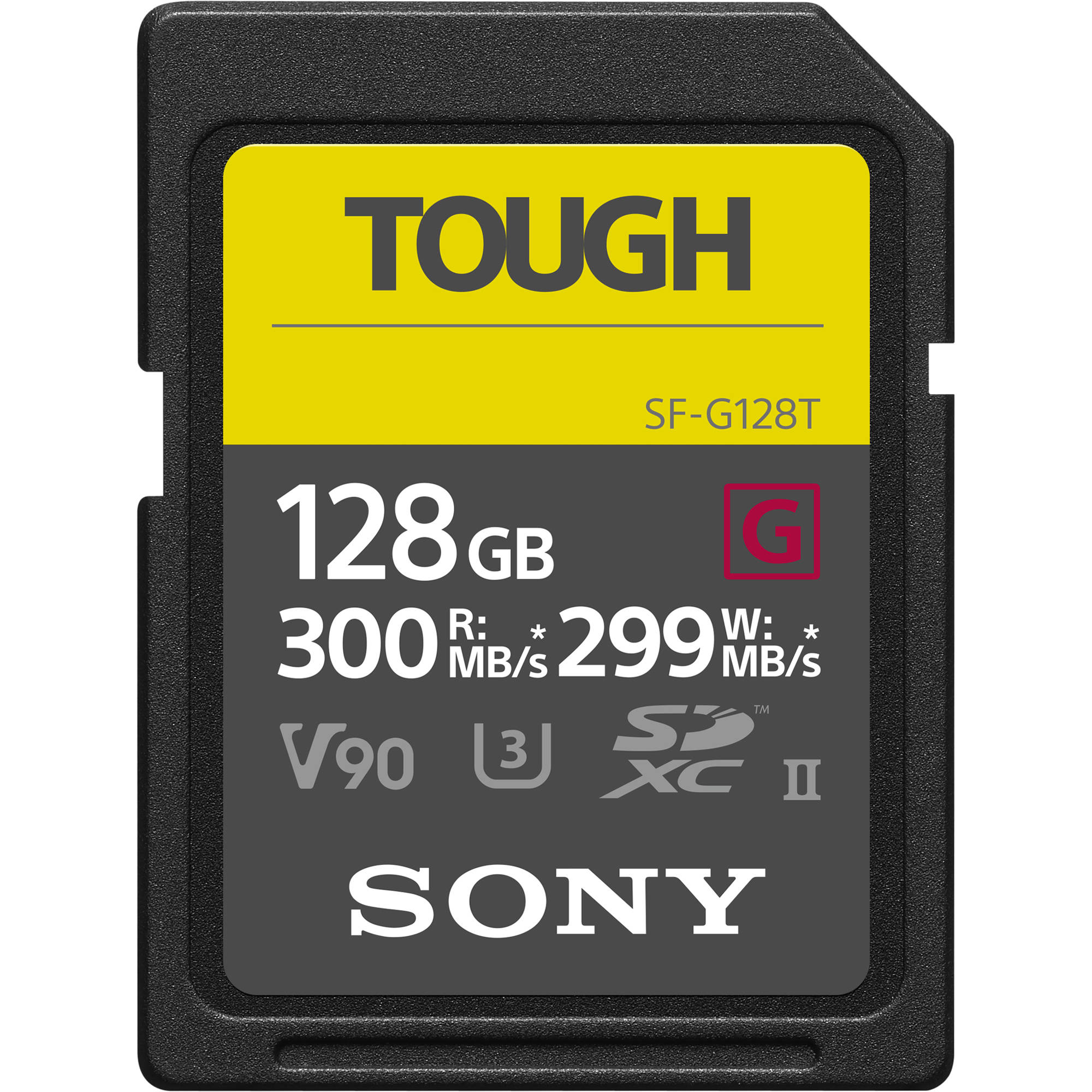 TThumbnail image for Sony 128GB SF-G Tough Series UHS-II SDXC Memory Card