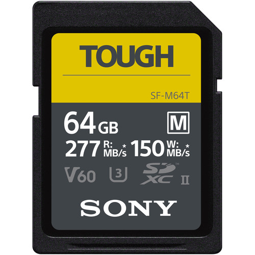TThumbnail image for Sony 64GB SF-M Tough Series UHS-II SDXC Memory Card