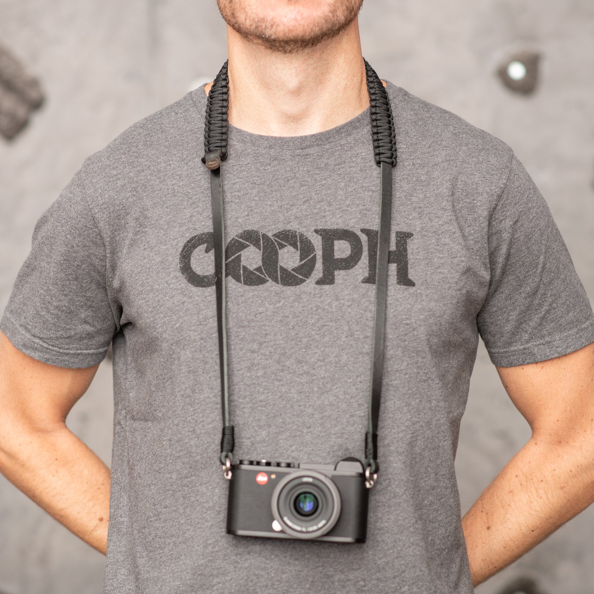 Leica COOPH Paracord Strap - Black/black