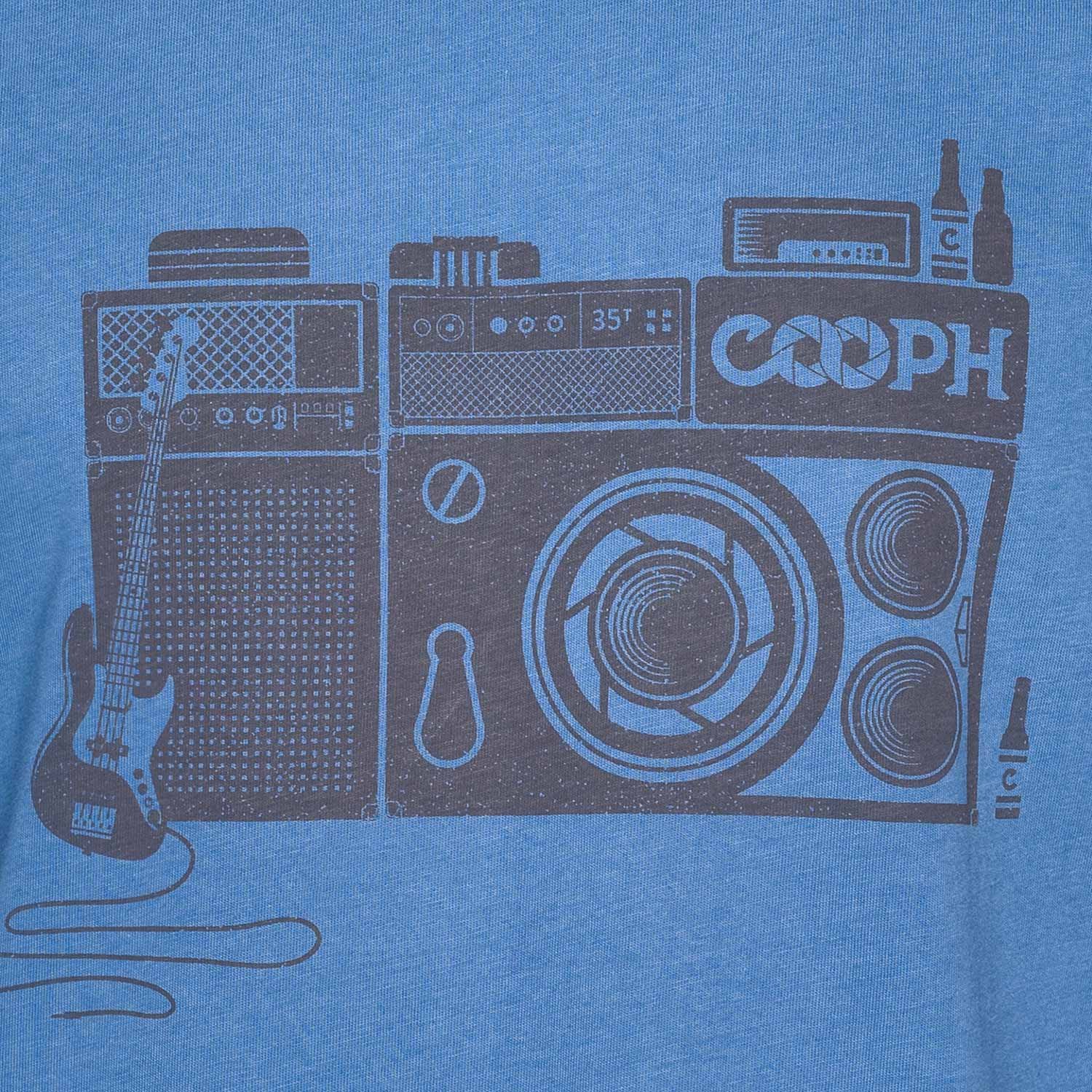 COOPH T-shirt Rocktographer - Bleu royal