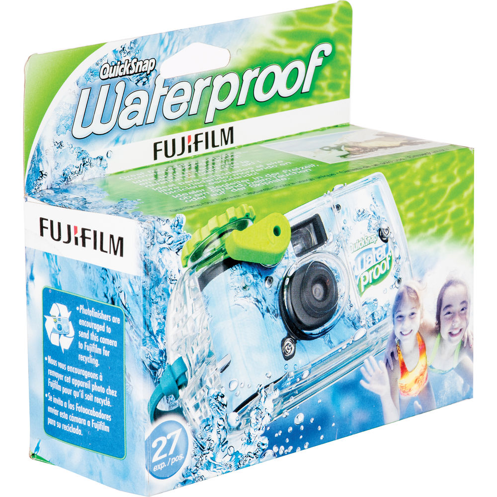 TThumbnail image for Fujifilm QuickSnap Waterproof Disposable Flash Camera - 27 exp.