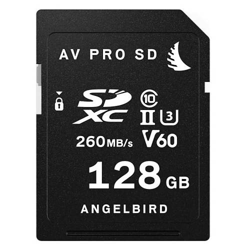 TVignette pour Angelbird  128GO AV PRO SD MkII V60 SDXC UHS-II Carte Mémoire
