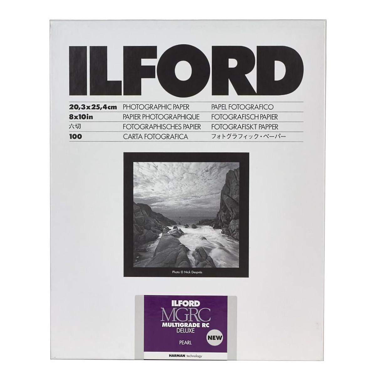 Ilford Multigrade 5 RC Deluxe Perlé, 8×10, 25 feuilles