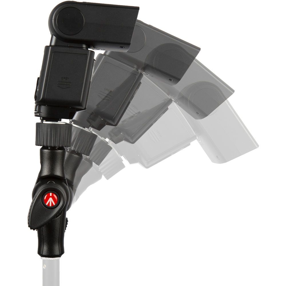 Manfrotto tête à bascule et griffe flash