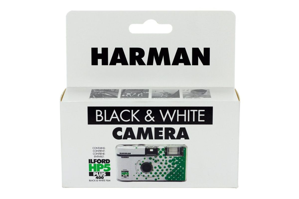 Harman Black & White Disposable Flash Camera, HP5+  27 exp.
