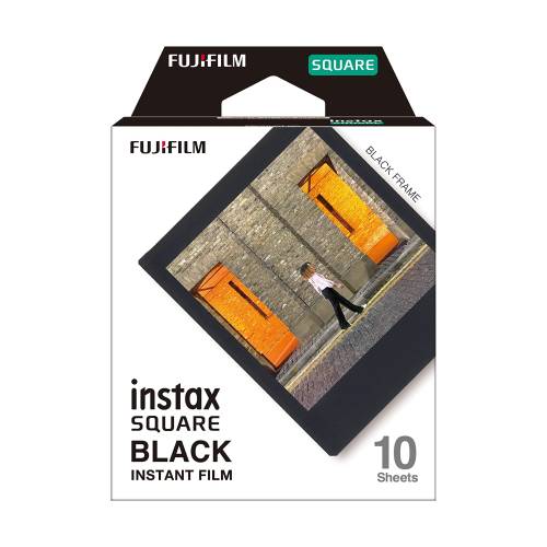 Fujifilm film instantané Instax Square Noir (10 feuilles)
