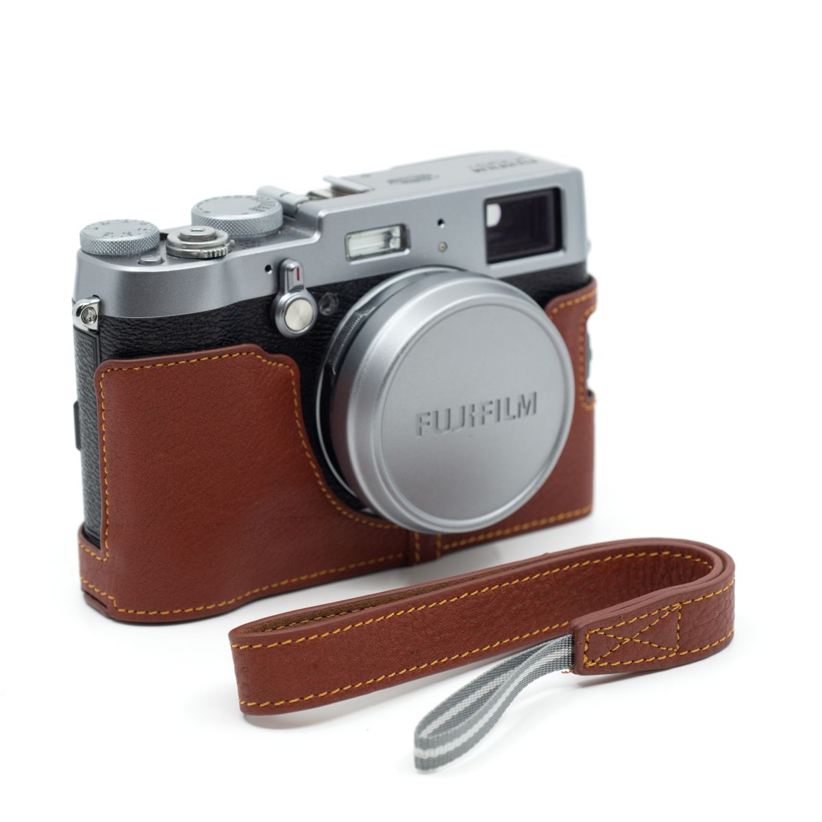 TP X100T leather half-case and wrist strap *A+*