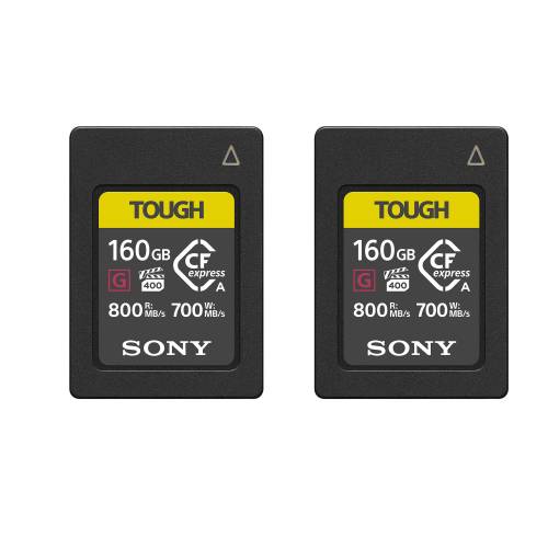 TThumbnail image for Sony TWO 160GB CFexpress Type A TOUGH Memory Cards