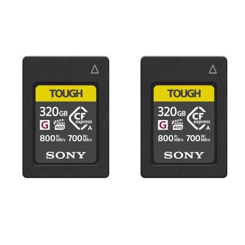 TThumbnail image for Sony TWO 320GB CFexpress Type A TOUGH Memory Cards