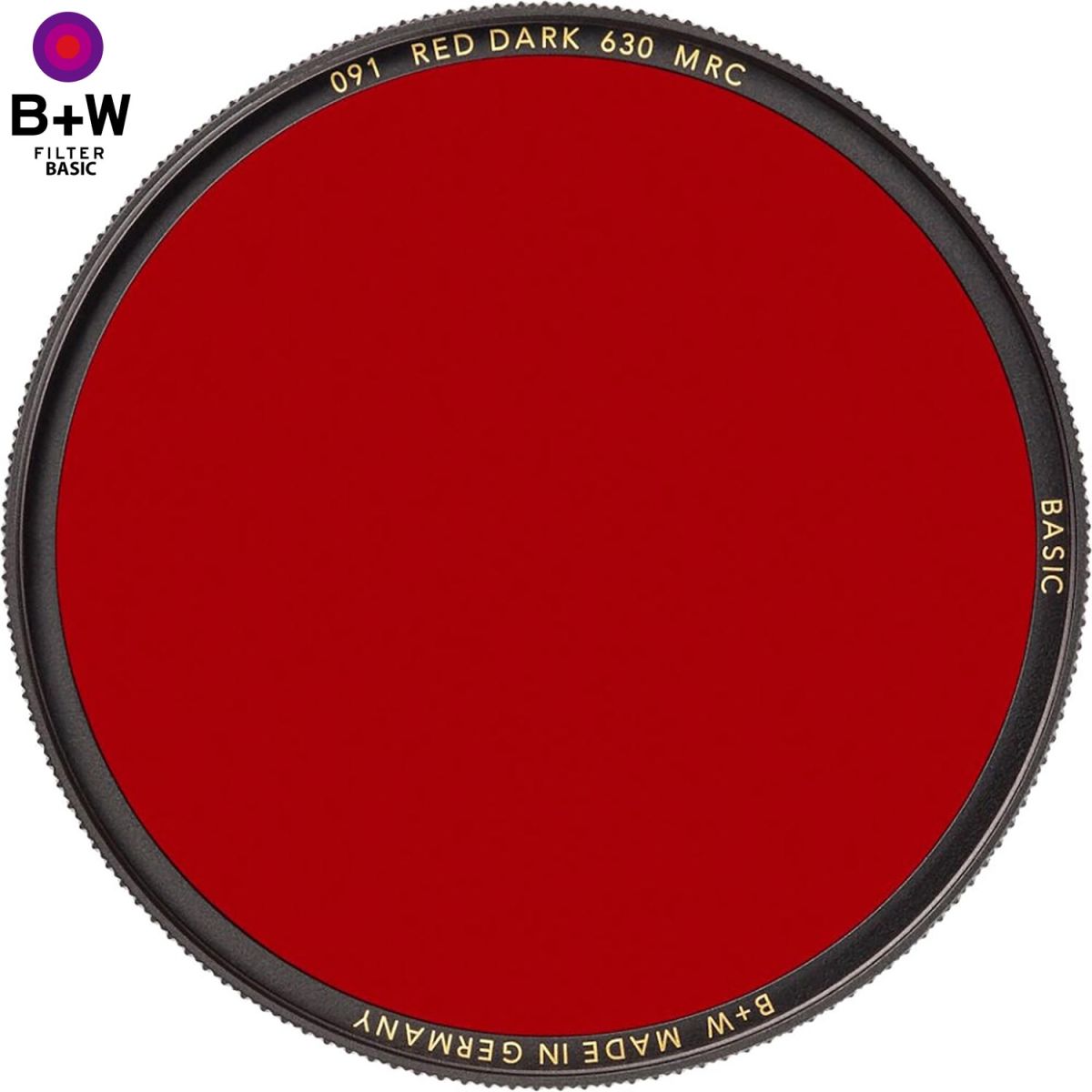 B+W Basic filtre 091 MRC Rouge Foncé 630nm