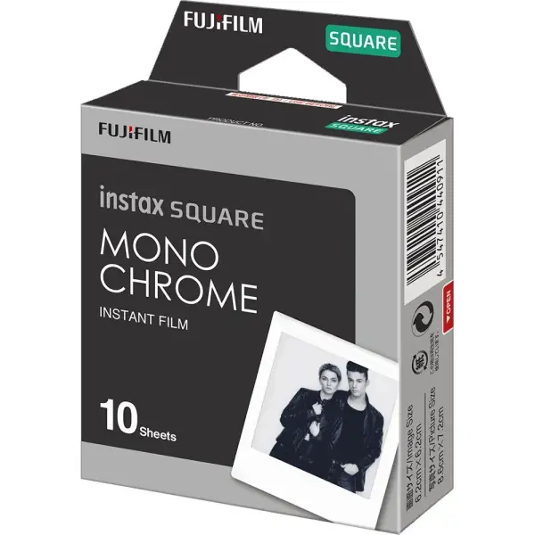 Fujifilm film instantané Instax Square Monochrome (10 feuilles)