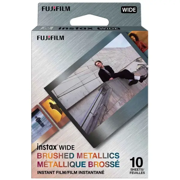 Fujifilm film instantané Instax Wide métallique brossé (10 feuilles)