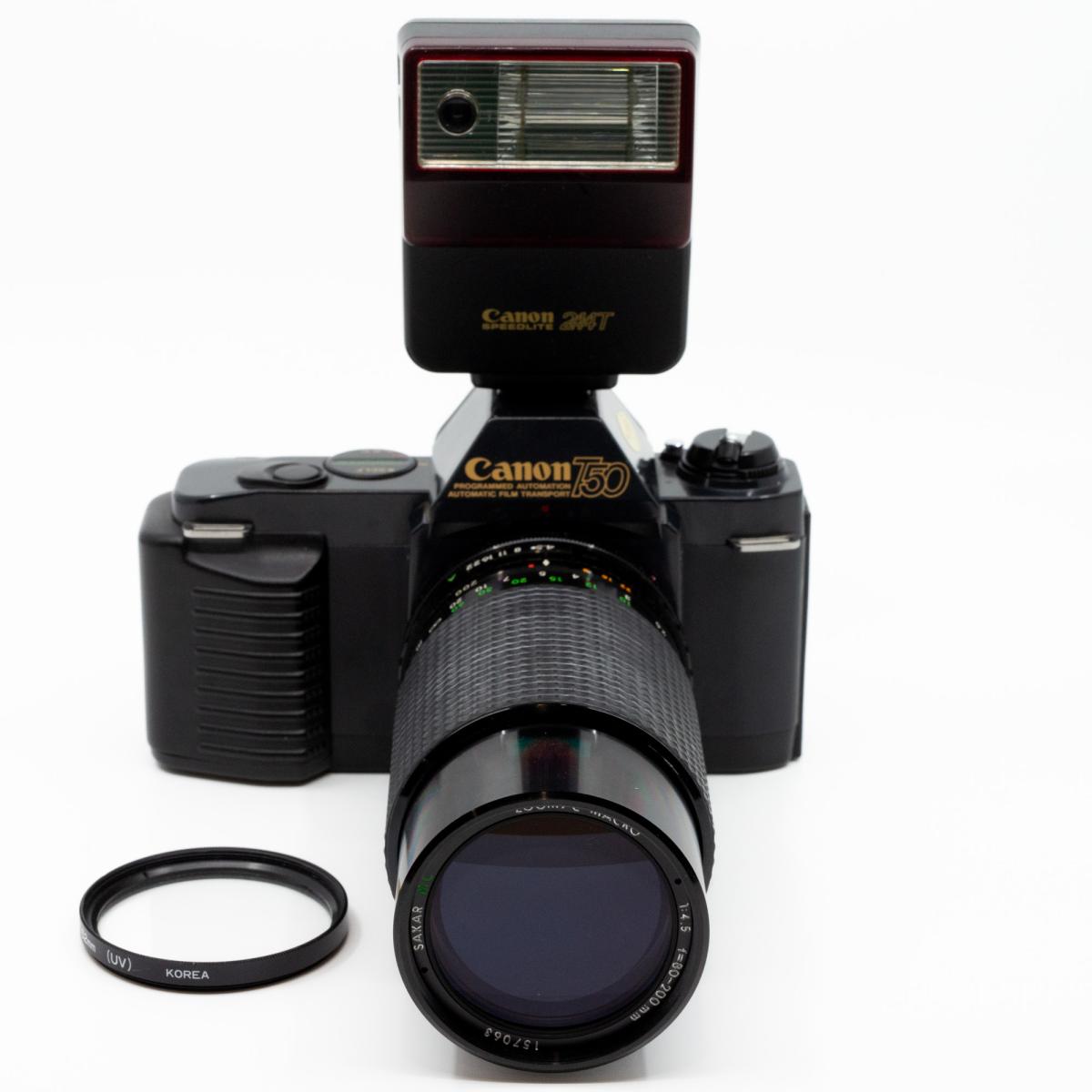 Canon T50 + Sakar MC 80-200mm + Flash Canon 244T *A*