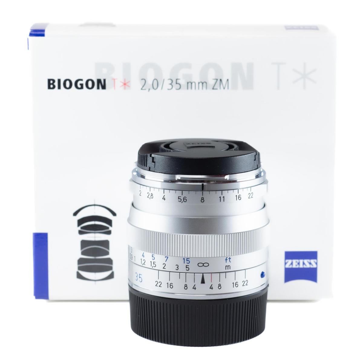 Carl Zeiss Biogon T* 35mm f/2 ZM Silver - *A+*