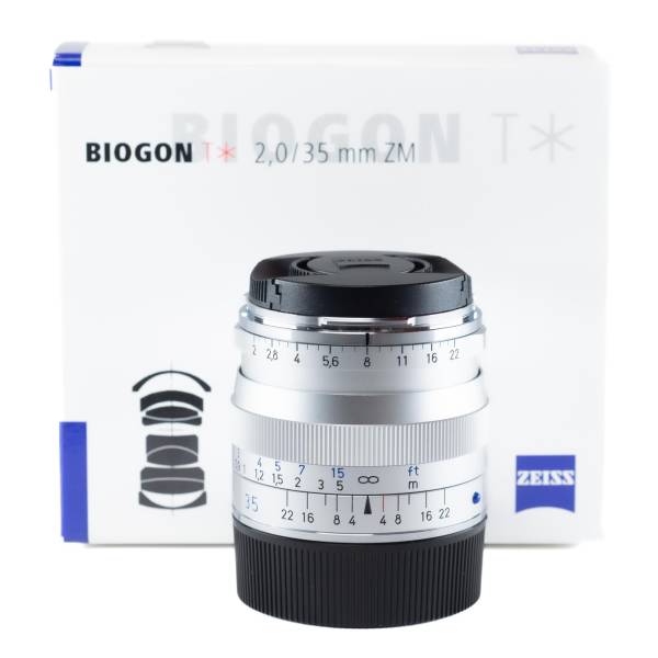 Carl Zeiss Biogon T* 35mm f/2 ZM Argenté - *A+*