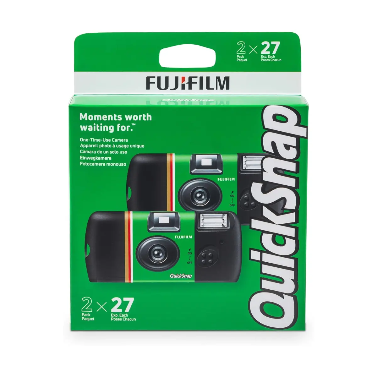 Fujifilm QuickSnap Caméra Jetable avec Flash - 27 poses - Paquet de 2