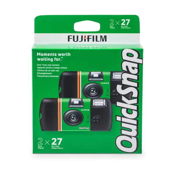 Fujifilm QuickSnap Caméra Jetable avec Flash - 27 poses - Paquet de 2