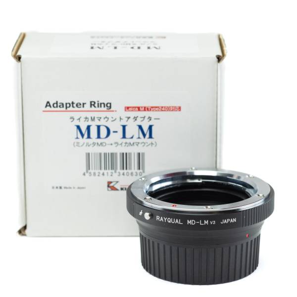 Rayqual Minolta MD mount adapter for Leica M Mount V3 - *A+*