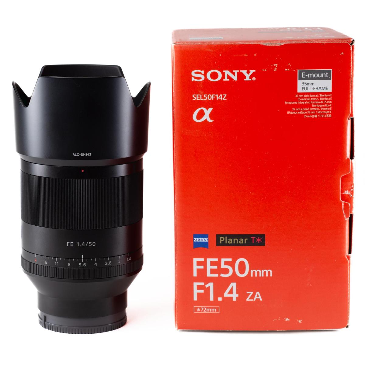 Sony Zeiss Planar T* FE 50mm F1.4 ZA - *A+*