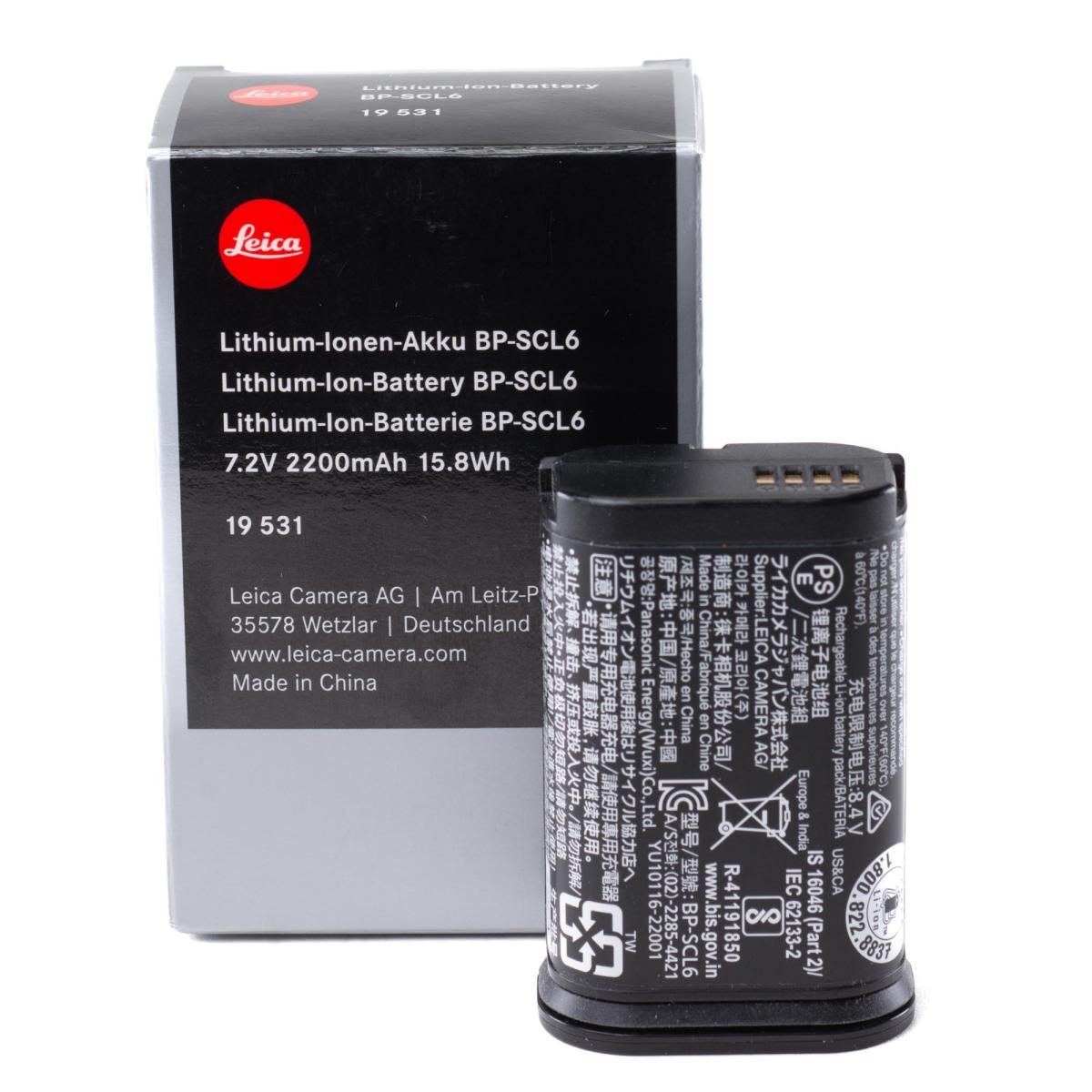 Leica Battery BP-SCL6 - *A+*