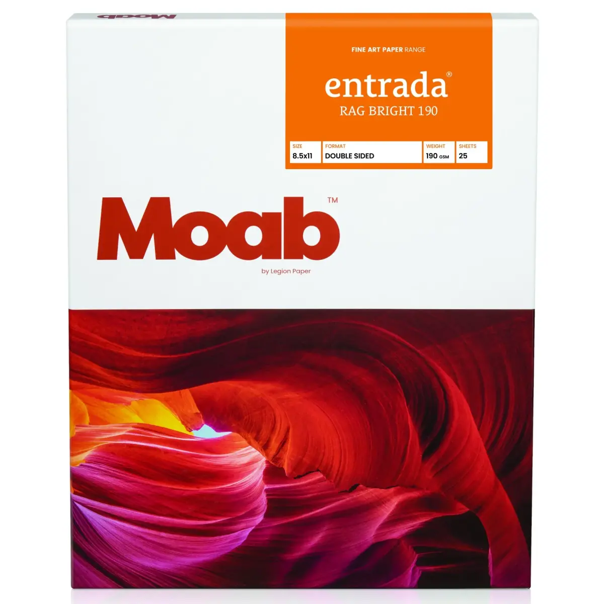 Moab Entrada Rag Bright 190 (A4, 25 feuilles)