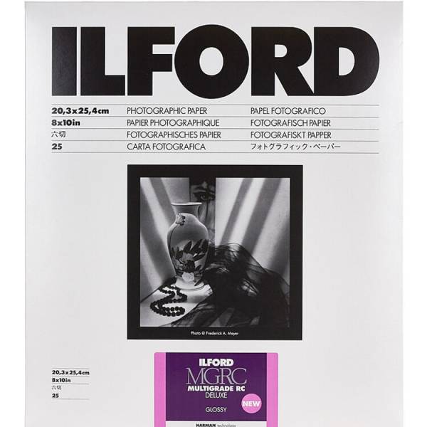 Ilford Multigrade 5 RC Deluxe Glacé, 8×10, 25 feuilles