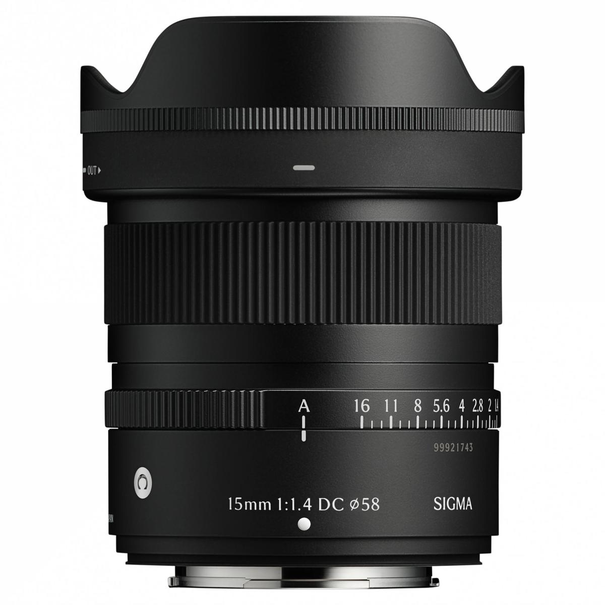 Sigma 15mm F/1.4 DC Contemporary Fujifilm X Mount