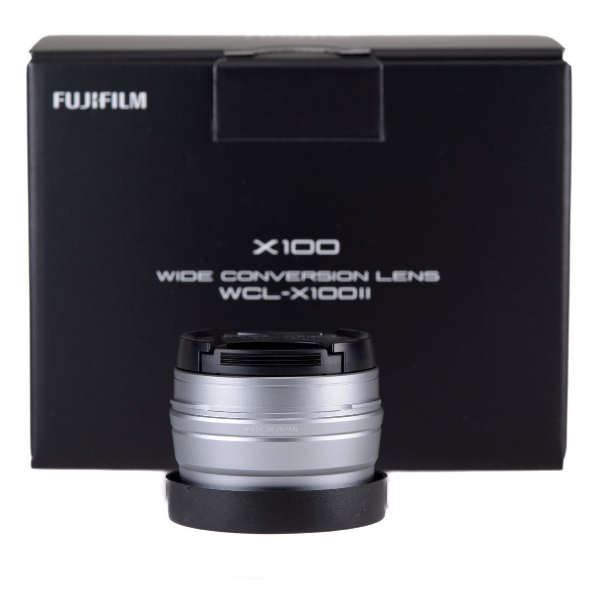 Fujifilm Lentilles de Conversion Grand Angle WCL-X100 II Argenté *A+*