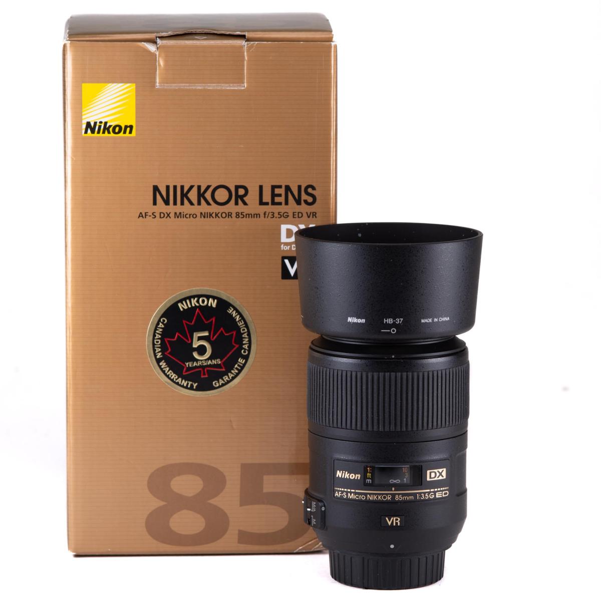 Nikon NIKKOR AF-S DX Micro 85mm f/3.5 G ED VR - *A+*
