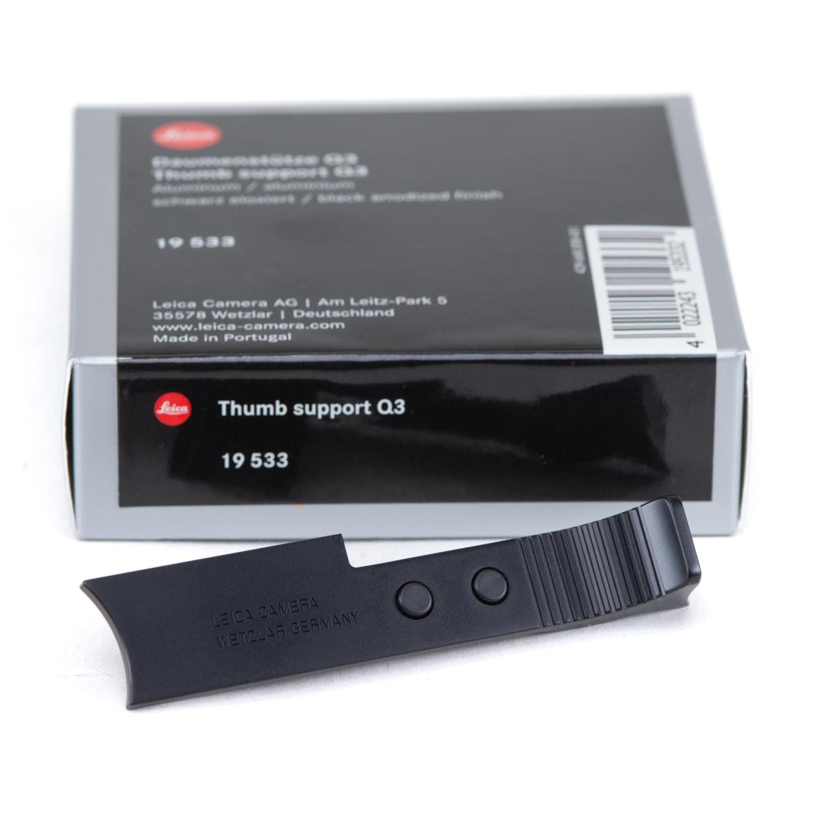 Leica Support de Pouce Noir pour Q3 - *A+*