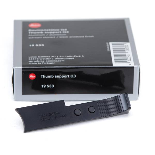Leica Support de Pouce Noir pour Q3 - *A+*