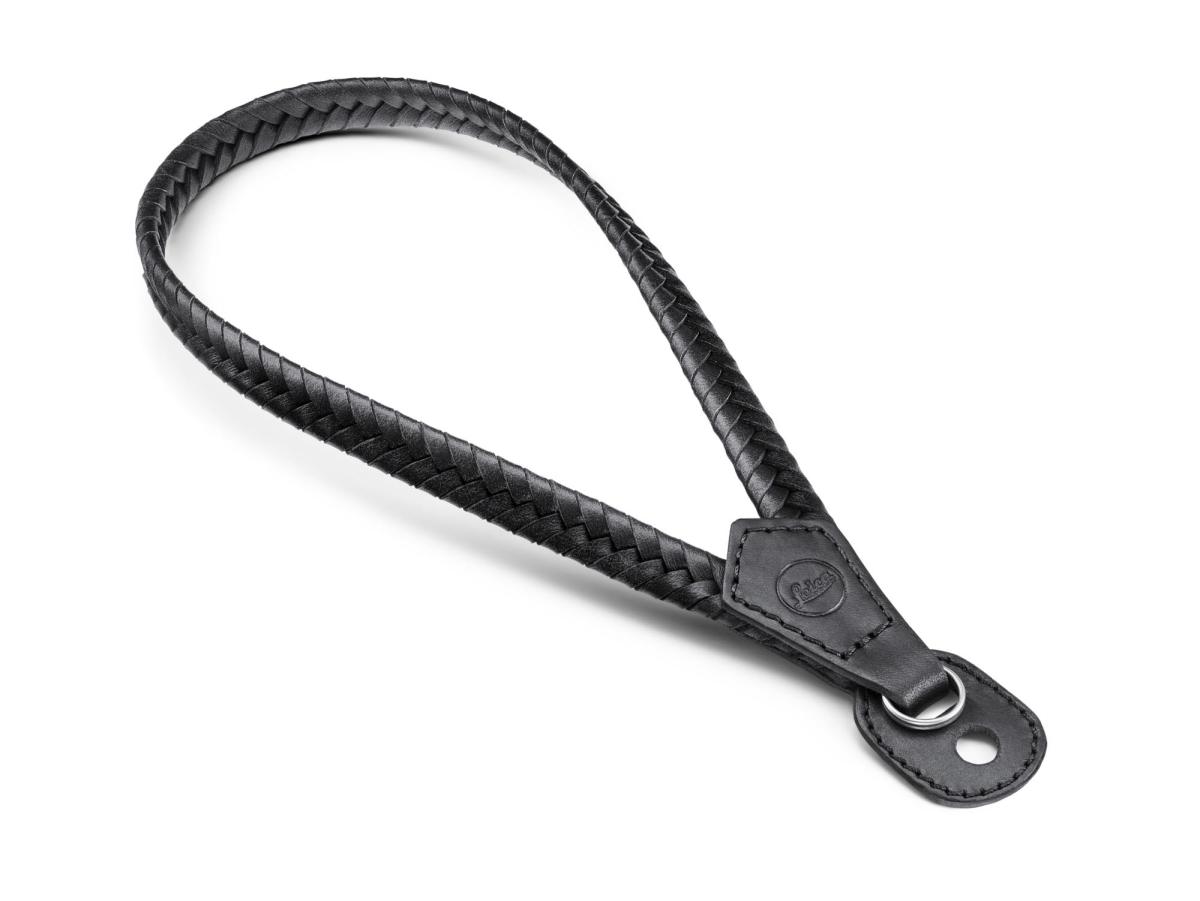 Leica Wrist Strap, Leather, Braided, Black