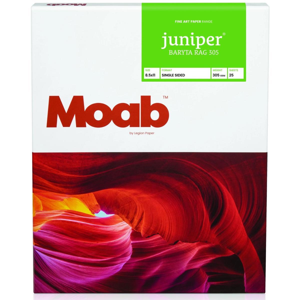 Moab Juniper Baryta Rag 305 (8.5 x 11", 25 feuilles)