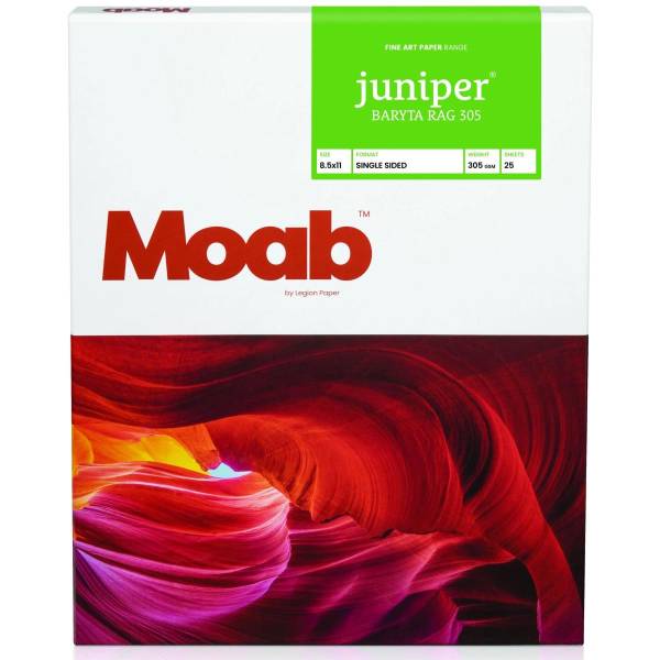 Moab Juniper Baryta Rag 305 (8.5 x 11", 25 feuilles)