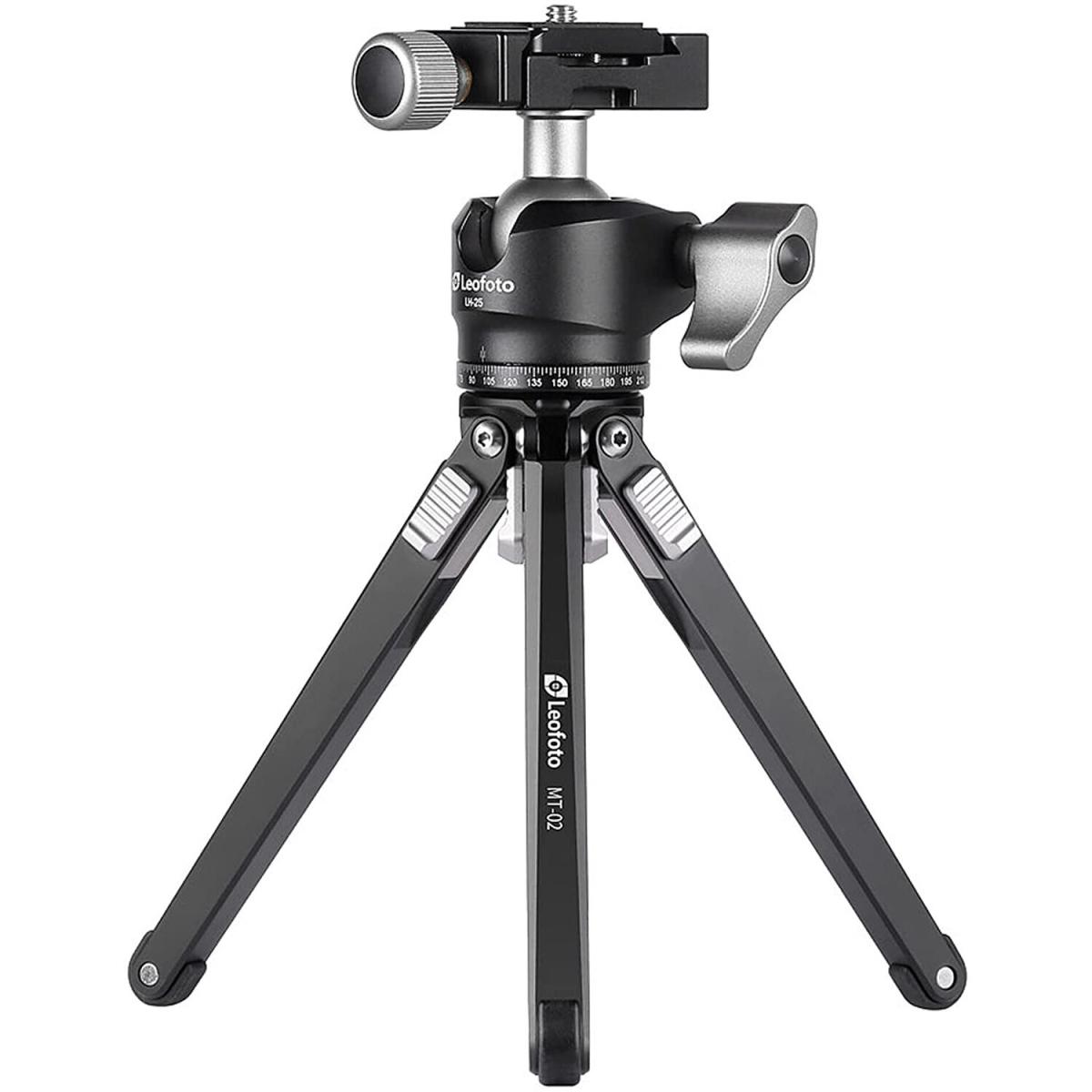Leofoto MT-02 + LH-25 Kit trépied de table et de voyage avec rotule