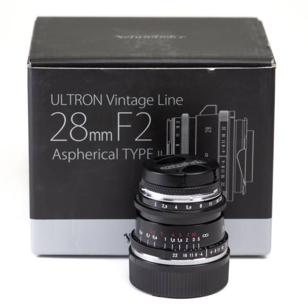 Voigtlander Ultron Vintage Line 28mm F2 Asph Type II Black - *A+*