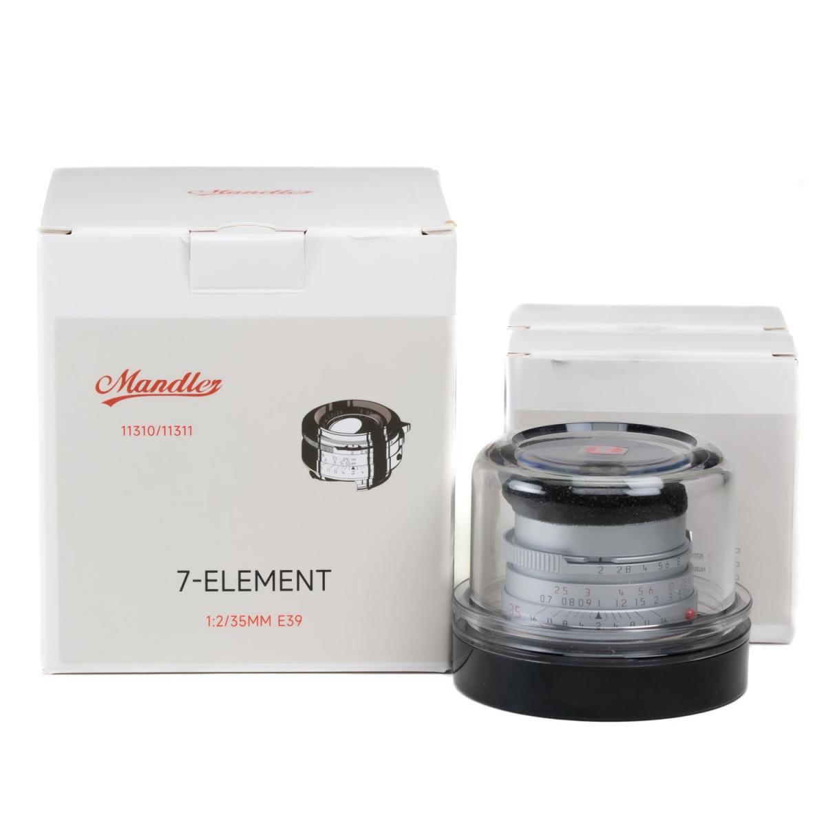 Mandler 35mm F2 "7 Élements" (Laiton chromé argenté) Monture M - *A+*