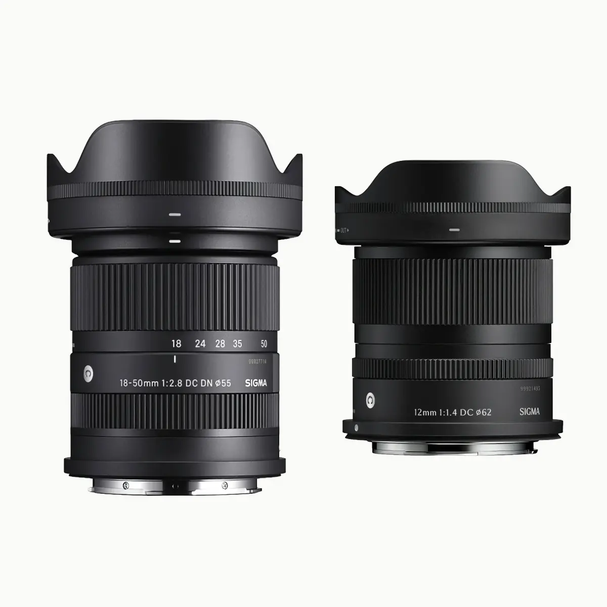 Sigma 18-50mm F/2.8 DC DN et  12MM F/1.4 DC Contemporary Monture Fuji X