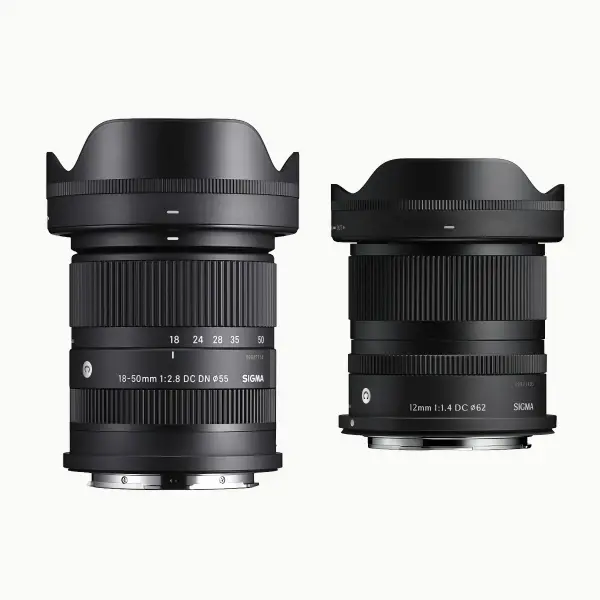 Sigma 18-50mm F/2.8 DC DN et  12MM F/1.4 DC Contemporary Monture Fuji X