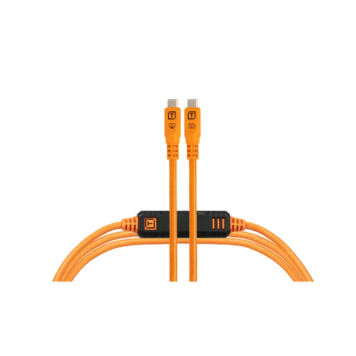 Tether Tools TetherPro Optima 10G Right-Angle USB Type-C to USB Type-C Cable 15'