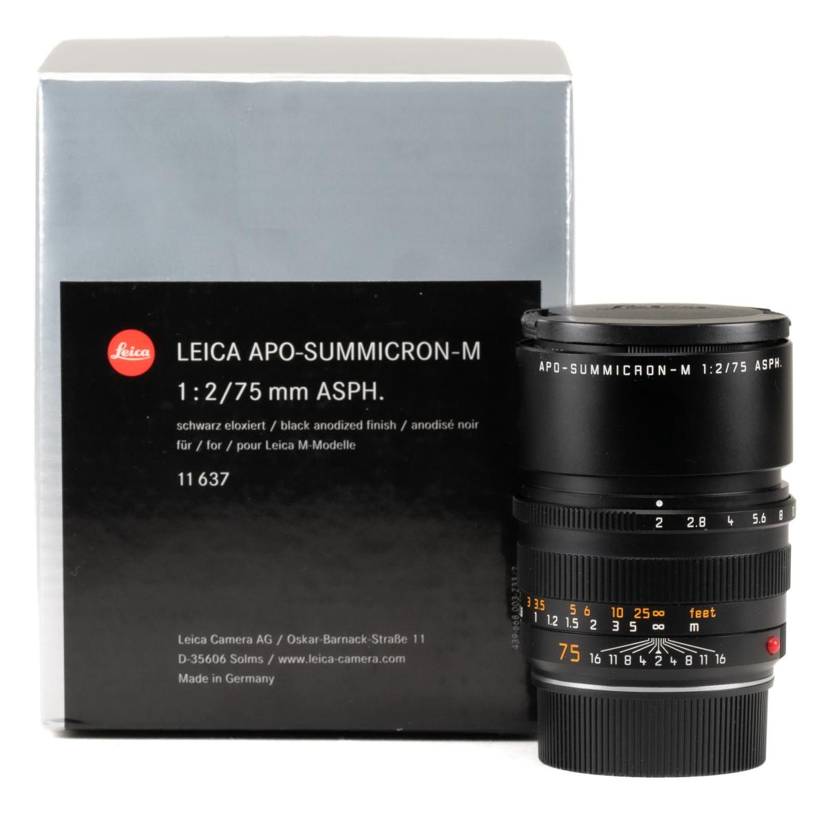 Leica APO-Summicron-M 75mm F2 ASPH. - *A*